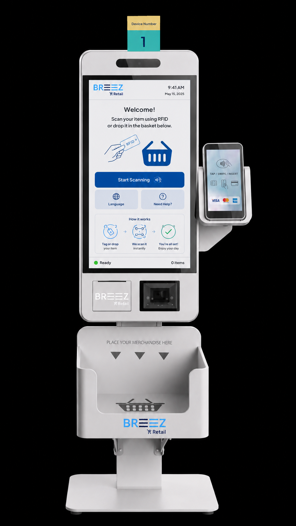Breez RFID Retail kiosk